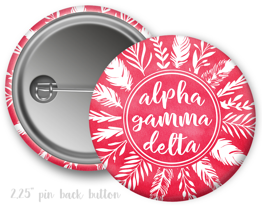 AGD Feathers Button - Uptown Greek