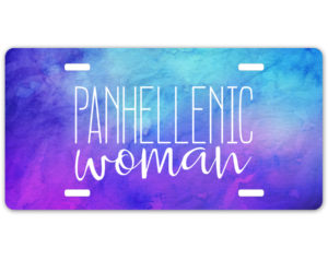 panhellenicwomanlicenseplate